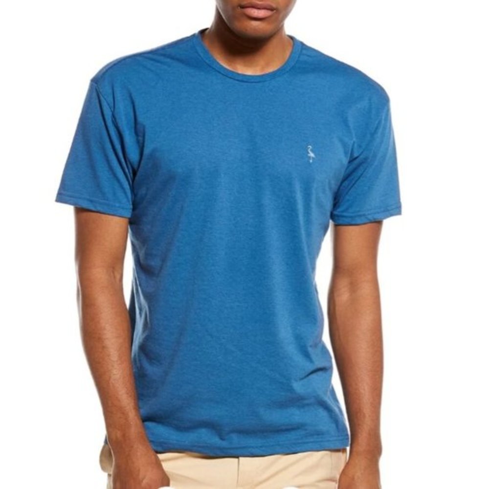 NWT Tailorbyrd Mens Melange Crewneck T-Shirt- Slate Blue Size Large